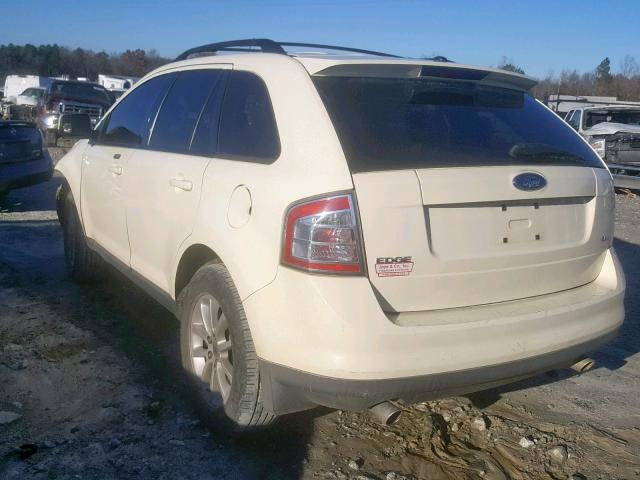 2FMDK38C87BA85007 - 2007 FORD EDGE SEL WHITE photo 3