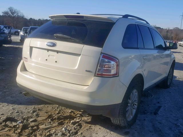 2FMDK38C87BA85007 - 2007 FORD EDGE SEL WHITE photo 4