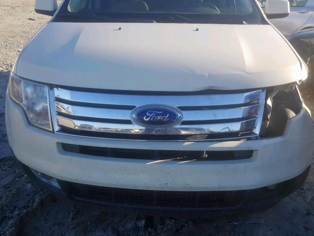 2FMDK38C87BA85007 - 2007 FORD EDGE SEL WHITE photo 7