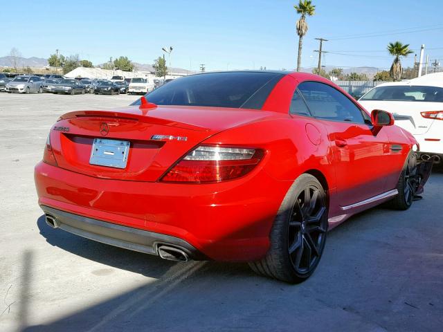 WDDPK4HA3CF036365 - 2012 MERCEDES-BENZ SLK 250 RED photo 4