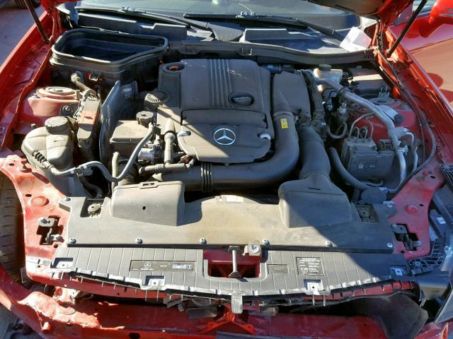 WDDPK4HA3CF036365 - 2012 MERCEDES-BENZ SLK 250 RED photo 7