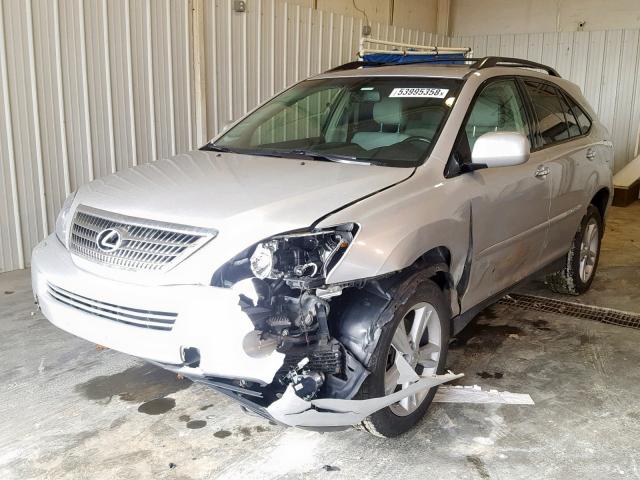 JTJHW31U282047810 - 2008 LEXUS RX 400H SILVER photo 2