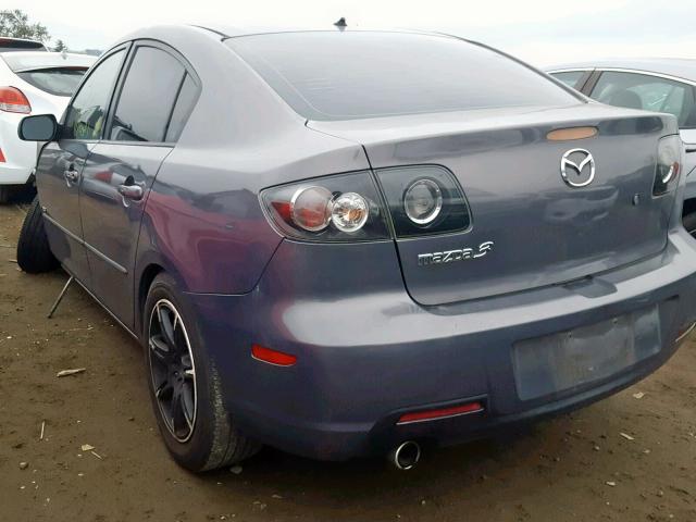 JM1BK323871714863 - 2007 MAZDA 3 S GRAY photo 3