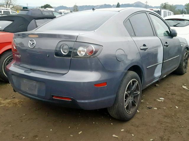 JM1BK323871714863 - 2007 MAZDA 3 S GRAY photo 4