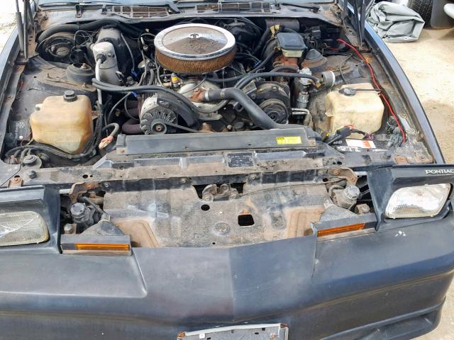 1G2FW87F3FL606390 - 1985 PONTIAC FIREBIRD T BLACK photo 7