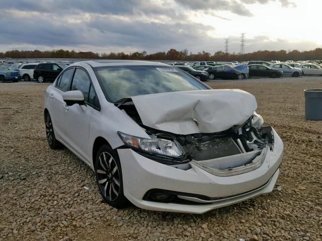 19XFB2F9XEE012547 - 2014 HONDA CIVIC EXL WHITE photo 1