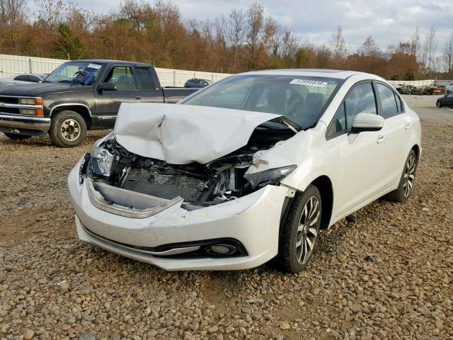 19XFB2F9XEE012547 - 2014 HONDA CIVIC EXL WHITE photo 2