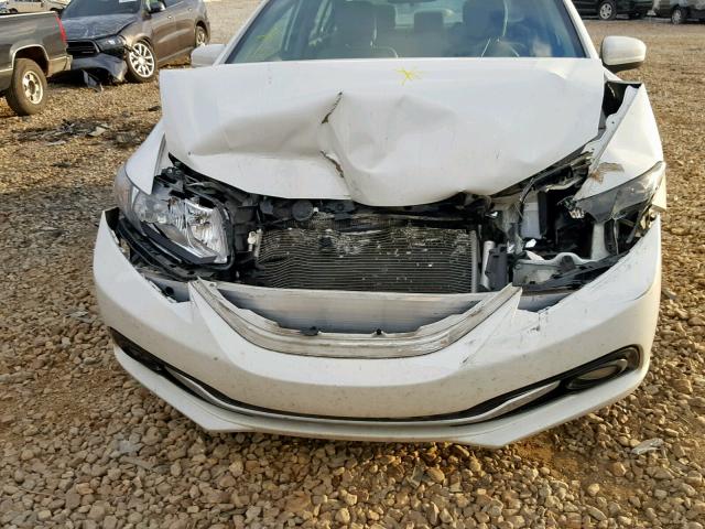 19XFB2F9XEE012547 - 2014 HONDA CIVIC EXL WHITE photo 9