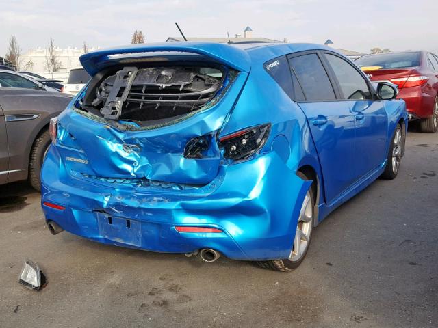 JM1BL1H4XA1179690 - 2010 MAZDA SPEED 3 BLUE photo 4