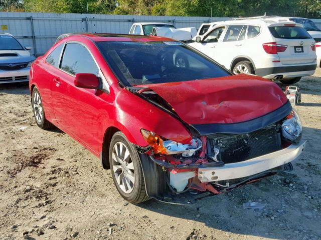 2HGFG12989H531495 - 2009 HONDA CIVIC EXL RED photo 1