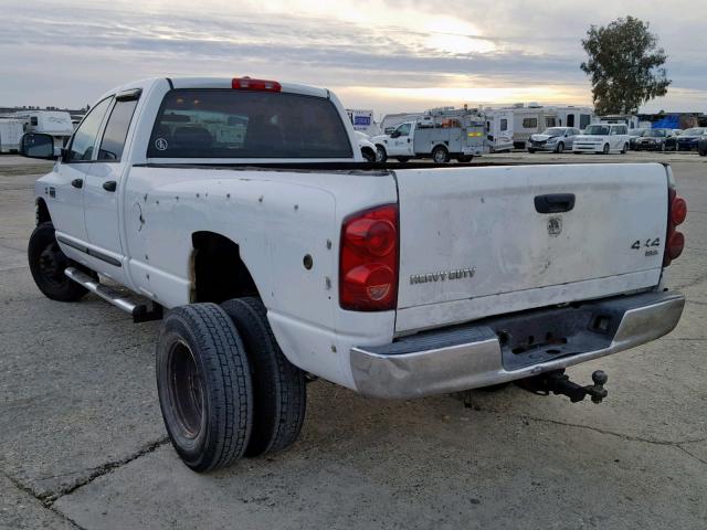 3D7MX48C37G720732 - 2007 DODGE RAM 3500 S WHITE photo 3