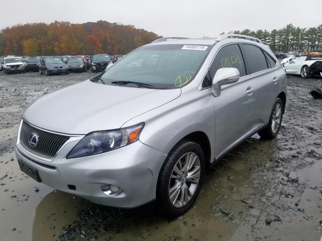 JTJBC1BA8B2035479 - 2011 LEXUS RX 450 SILVER photo 2