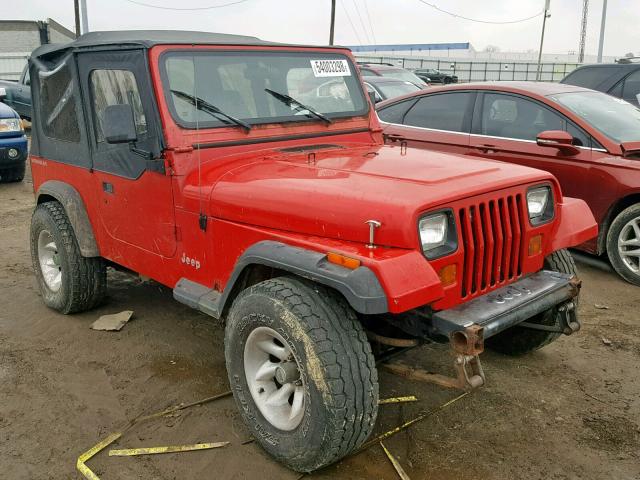 1J4FY19P1RP473798 - 1994 JEEP WRANGLER / RED photo 1
