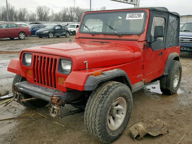 1J4FY19P1RP473798 - 1994 JEEP WRANGLER / RED photo 2
