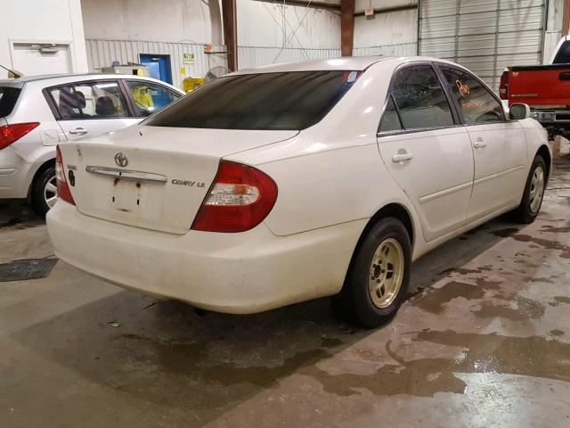 4T1BE32K43U186242 - 2003 TOYOTA CAMRY LE WHITE photo 4
