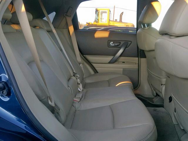 JNRAS08W77X200091 - 2007 INFINITI FX35 BLUE photo 6