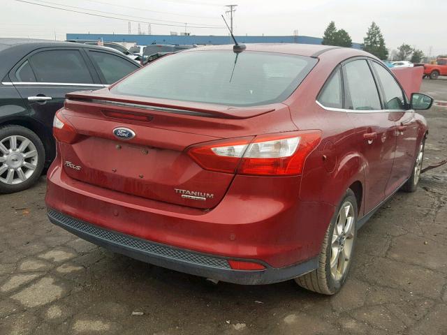 1FADP3J25DL130851 - 2013 FORD FOCUS TITA RED photo 4