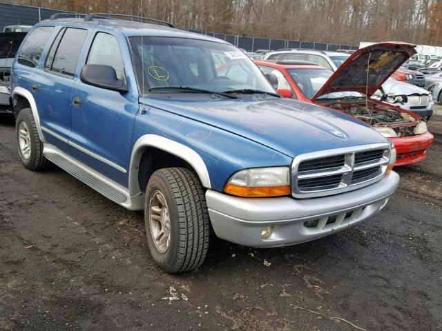 1D4HS58Z93F606916 - 2003 DODGE DURANGO SL BLUE photo 1