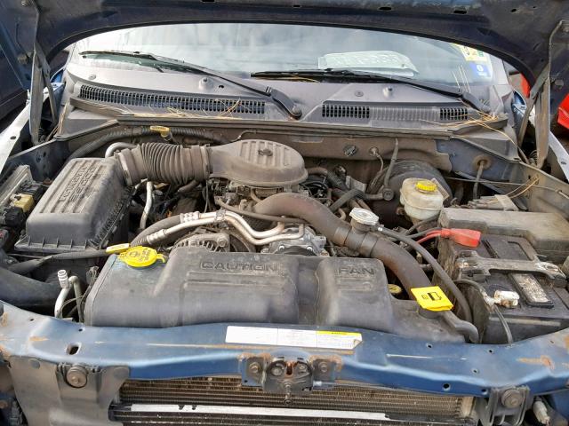 1D4HS58Z93F606916 - 2003 DODGE DURANGO SL BLUE photo 7