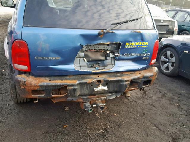 1D4HS58Z93F606916 - 2003 DODGE DURANGO SL BLUE photo 9