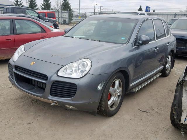 WP1AC29P74LA91634 - 2004 PORSCHE CAYENNE TU GRAY photo 2