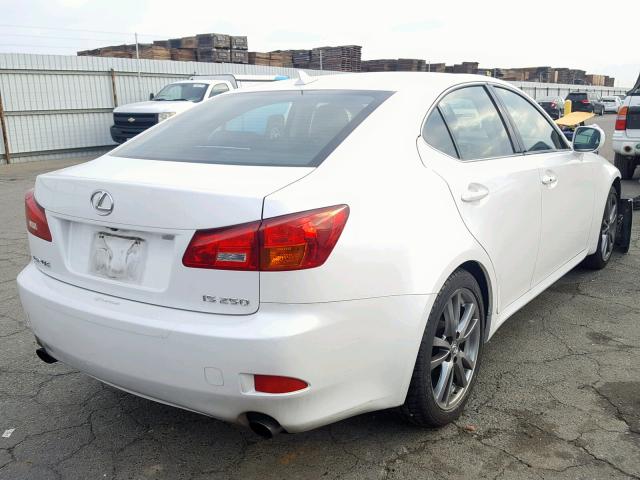 JTHBK262482072082 - 2008 LEXUS IS 250 WHITE photo 4