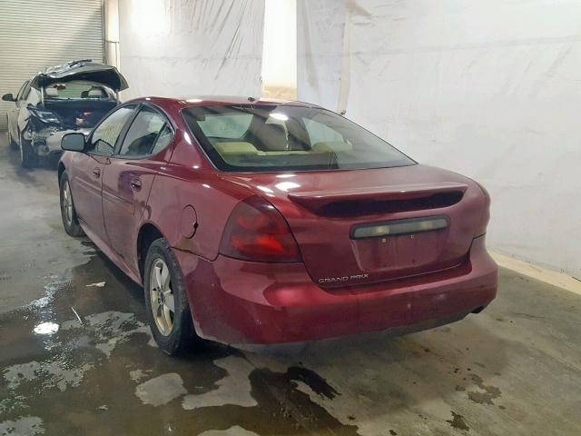 2G2WP552761120716 - 2006 PONTIAC GRAND PRIX წითელი ფოტო 3