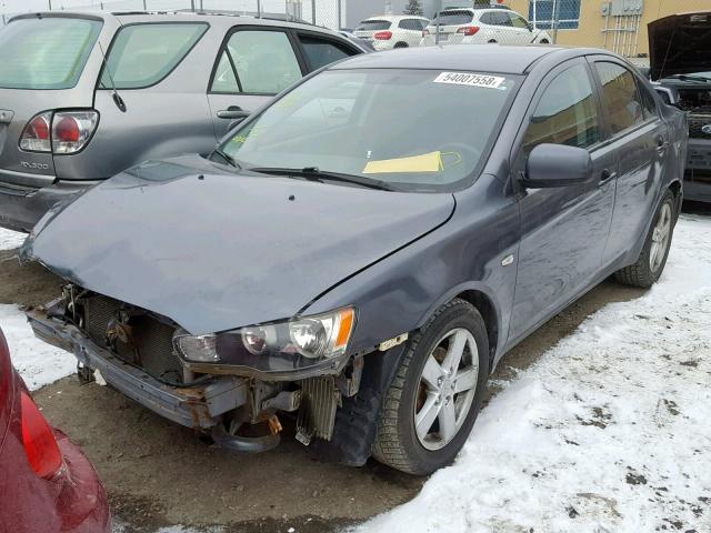 JA3AU26U38U602392 - 2008 MITSUBISHI LANCER ES GRAY photo 2