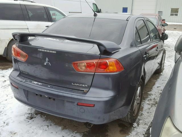 JA3AU26U38U602392 - 2008 MITSUBISHI LANCER ES GRAY photo 4