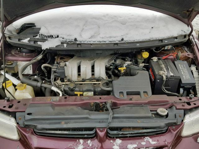 1B4GP45G1XB896330 - 1999 DODGE CARAVAN SE BURGUNDY photo 7