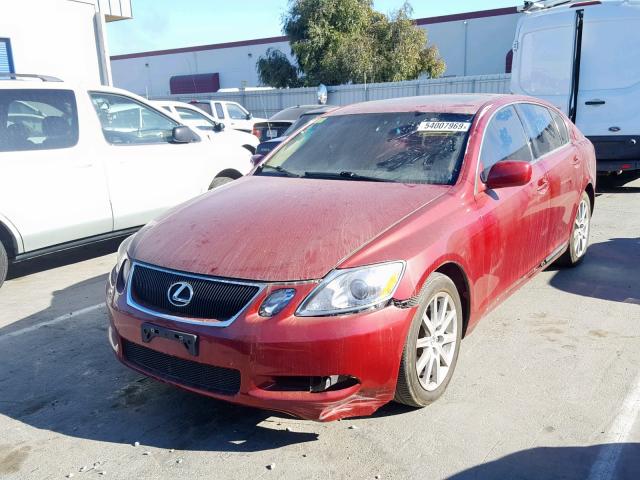 JTHBH96S865031716 - 2006 LEXUS GS 300 RED photo 2