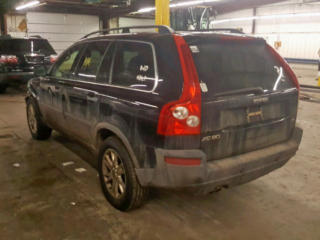 YV1CZ592451207491 - 2005 VOLVO XC90 BLACK photo 3