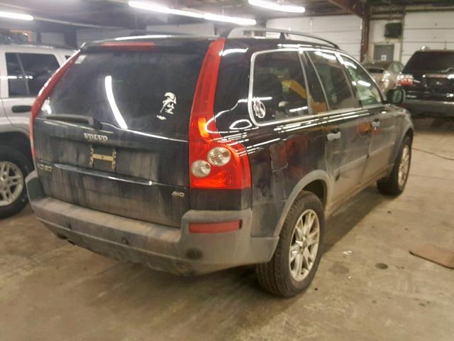 YV1CZ592451207491 - 2005 VOLVO XC90 BLACK photo 4