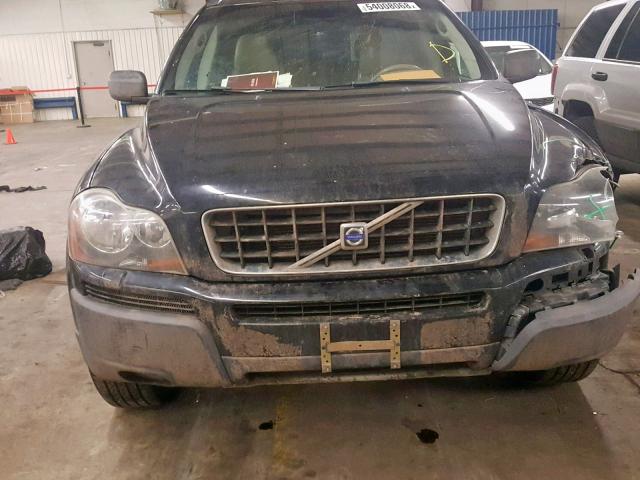 YV1CZ592451207491 - 2005 VOLVO XC90 BLACK photo 7