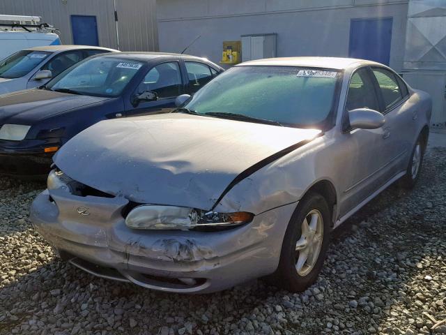 1G3NL52E2YC434790 - 2000 OLDSMOBILE ALERO GL SILVER photo 2