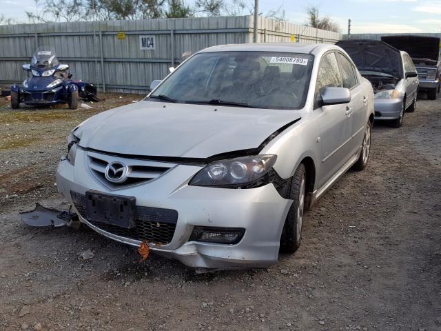 JM1BK323781866263 - 2008 MAZDA 3 S SILVER photo 2