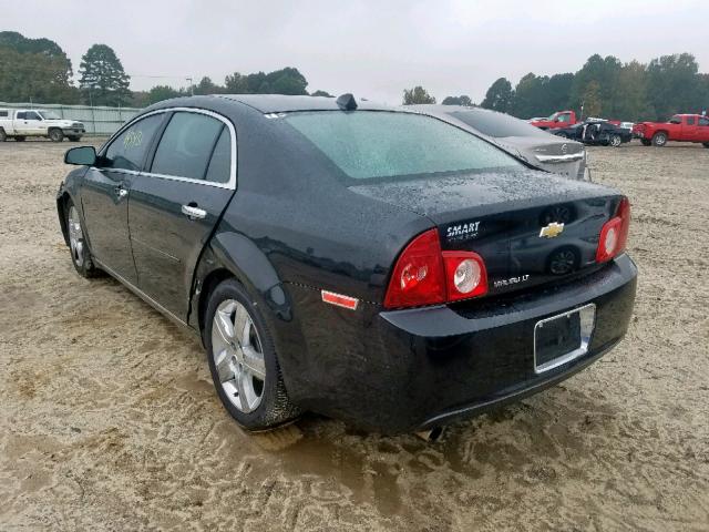 1G1ZC5E04CF315267 - 2012 CHEVROLET MALIBU 1LT BLACK photo 3