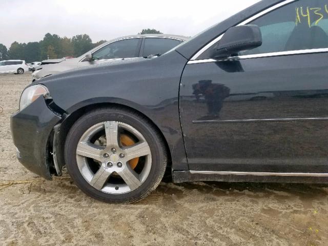 1G1ZC5E04CF315267 - 2012 CHEVROLET MALIBU 1LT BLACK photo 9