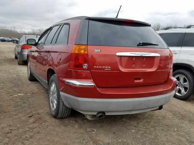 2A8GM68X37R363988 - 2007 CHRYSLER PACIFICA T RED photo 3