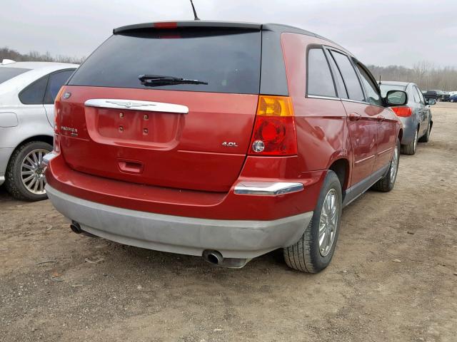 2A8GM68X37R363988 - 2007 CHRYSLER PACIFICA T RED photo 4