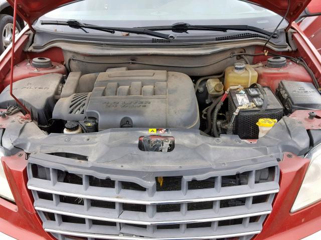 2A8GM68X37R363988 - 2007 CHRYSLER PACIFICA T RED photo 7