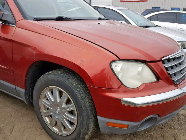 2A8GM68X37R363988 - 2007 CHRYSLER PACIFICA T RED photo 9