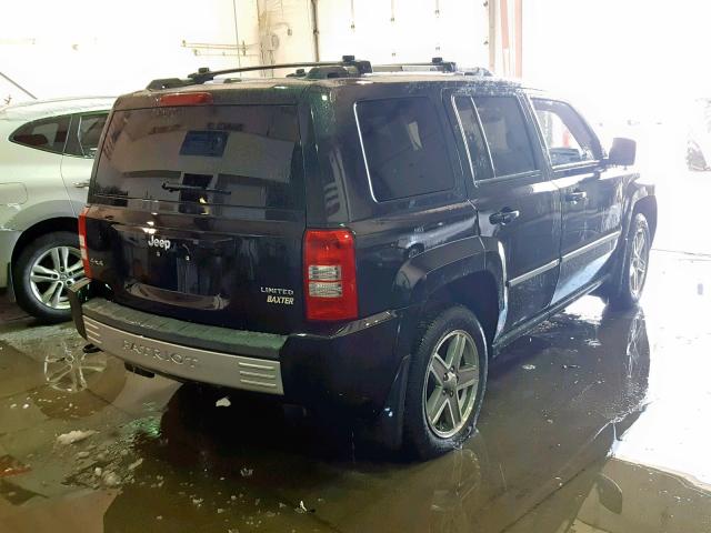 1J8FF48W38D619746 - 2008 JEEP PATRIOT LI BLACK photo 4