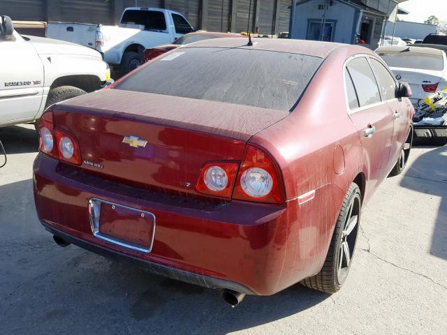 1G1ZK57798F189668 - 2008 CHEVROLET MALIBU LTZ წითელი ფოტო 4