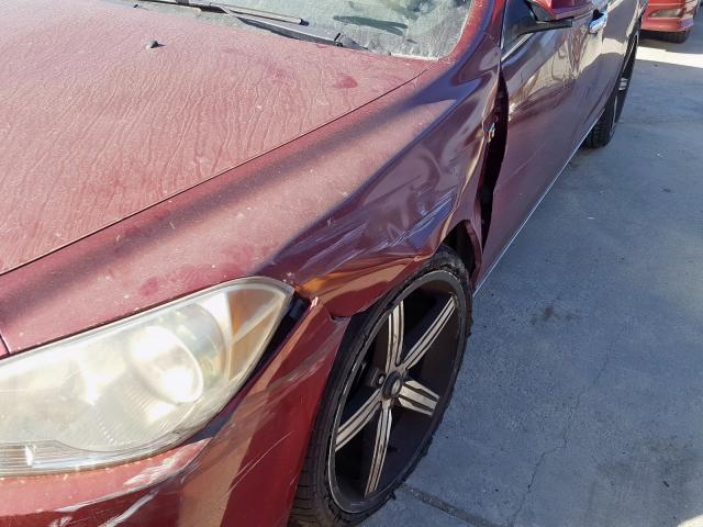 1G1ZK57798F189668 - 2008 CHEVROLET MALIBU LTZ წითელი ფოტო 9