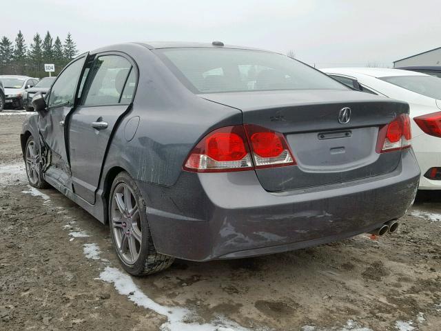 2HHFD5F72AH201165 - 2010 ACURA CSX TECHNO GRAY photo 3
