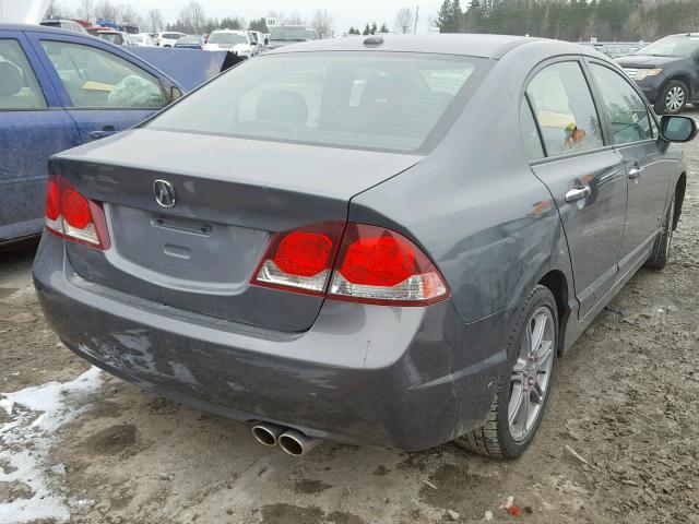 2HHFD5F72AH201165 - 2010 ACURA CSX TECHNO GRAY photo 4