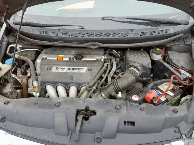 2HHFD5F72AH201165 - 2010 ACURA CSX TECHNO GRAY photo 7