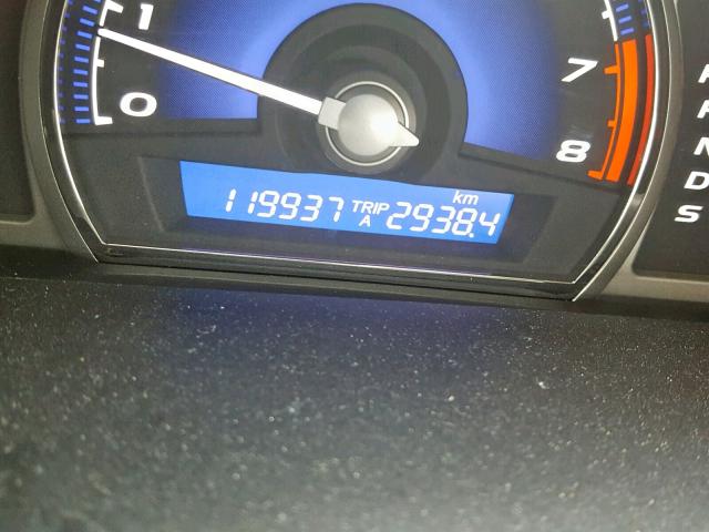 2HHFD5F72AH201165 - 2010 ACURA CSX TECHNO GRAY photo 8