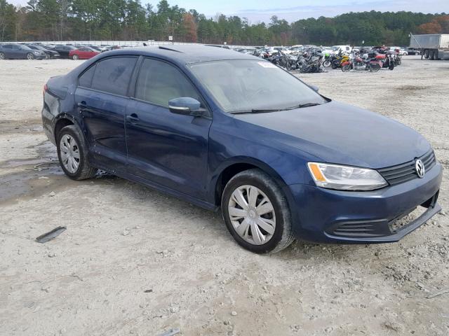 3VWLL7AJ2BM061450 - 2011 VOLKSWAGEN JETTA TDI BLUE photo 1